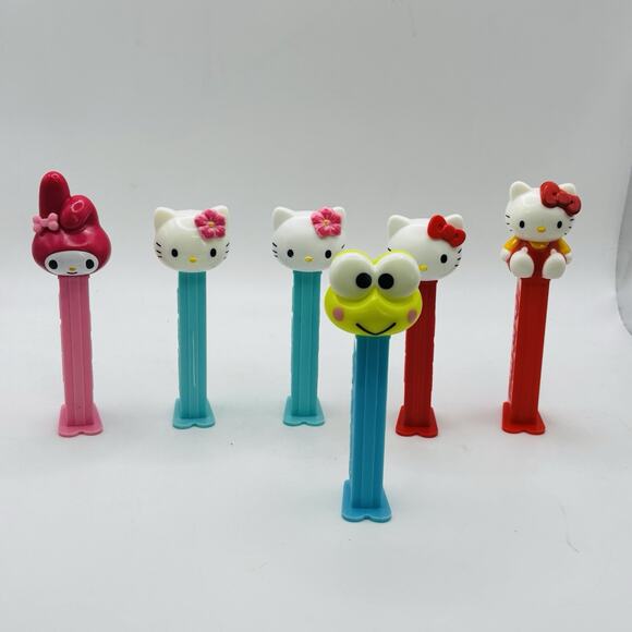 Lot Of 6 Sanrio Hello Kitty Pez Dispensers Cool Lot. Nice Condition. - Picture 1 of 15